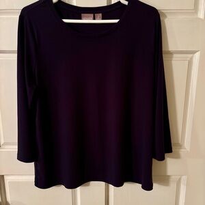 Chico's Rich Black Long Sleeve Tee